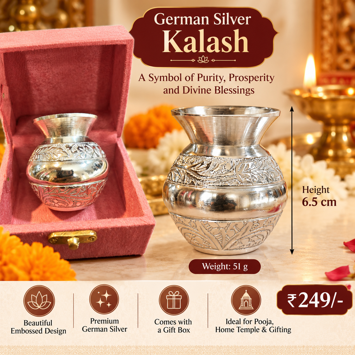 German Silver Kalash