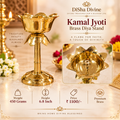 Kamal Jyoti Brass Diya Stand