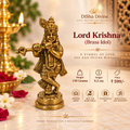 Brass Krishna Ji Playing Bansuri