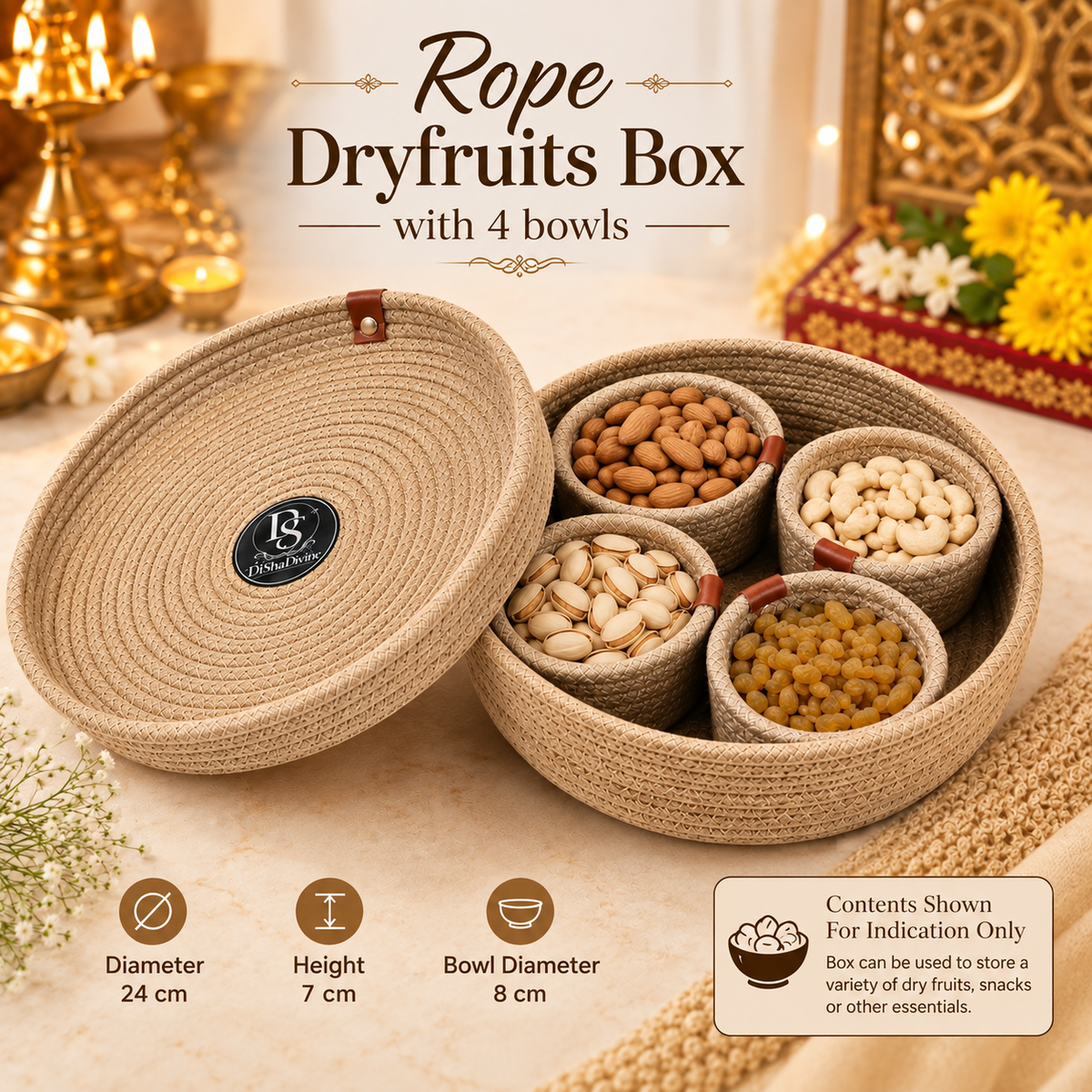 Rope Dry Fruit Storage Box