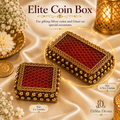 Rectangular Mesh Coin Box