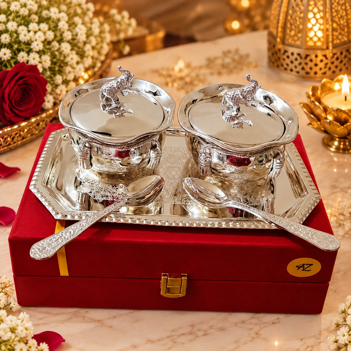 Dry Fruit Set with Tray – With Lid