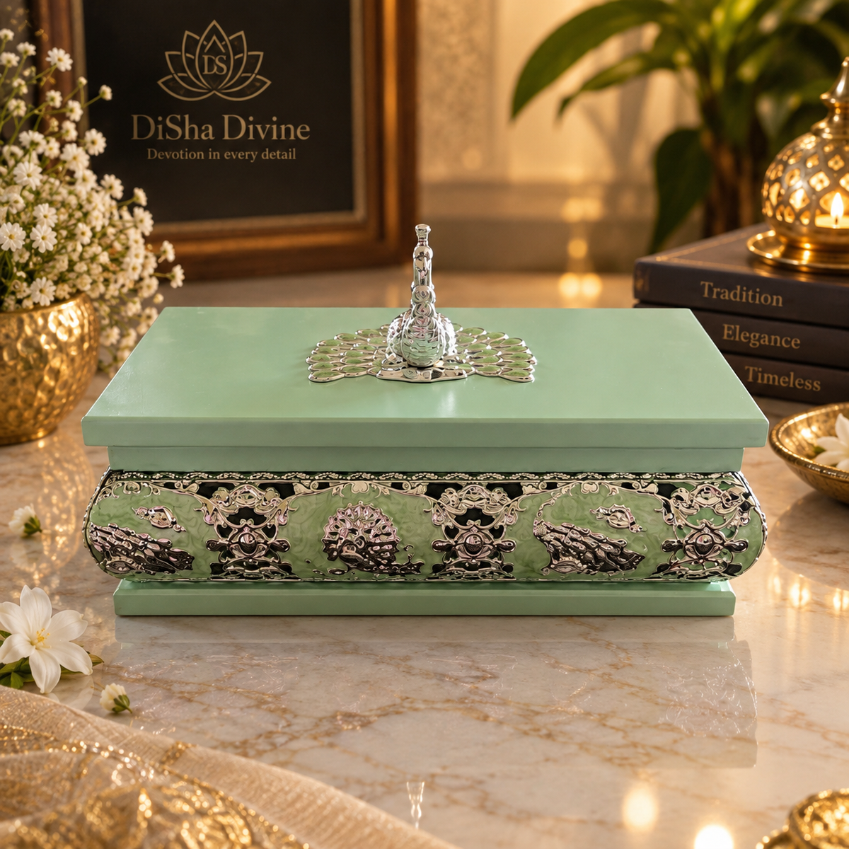 Enamel Wooden Dry Fruit Set
