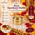 Brass Kumkum Dabbi