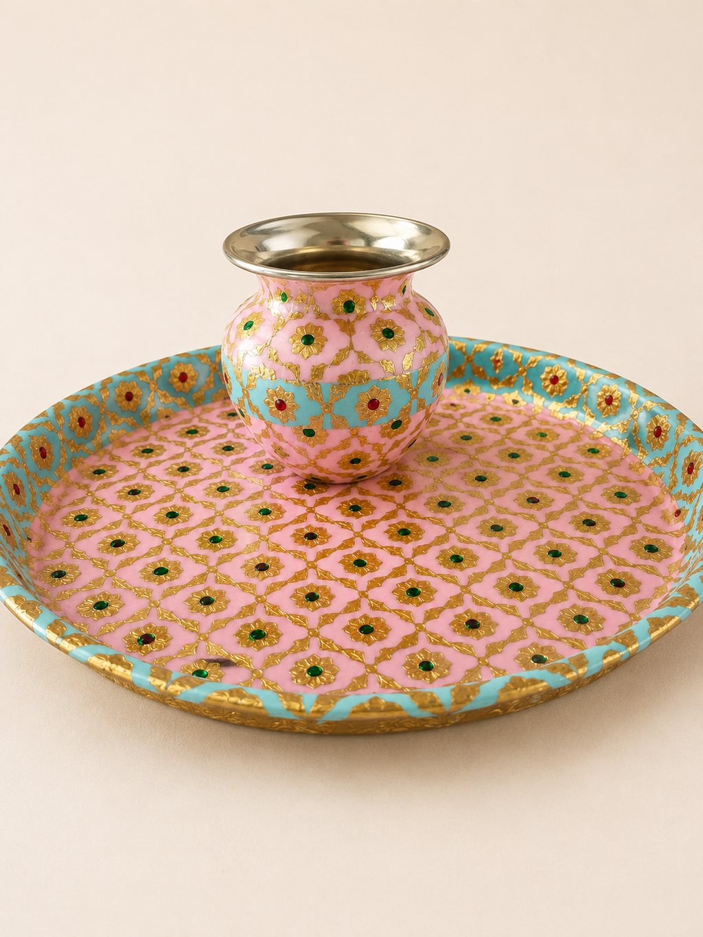 Karwa Chauth Kalash & Thali Set