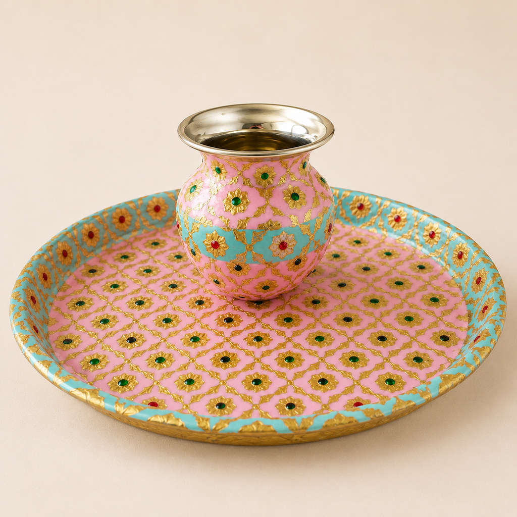 Karwa Chauth Kalash & Thali Set