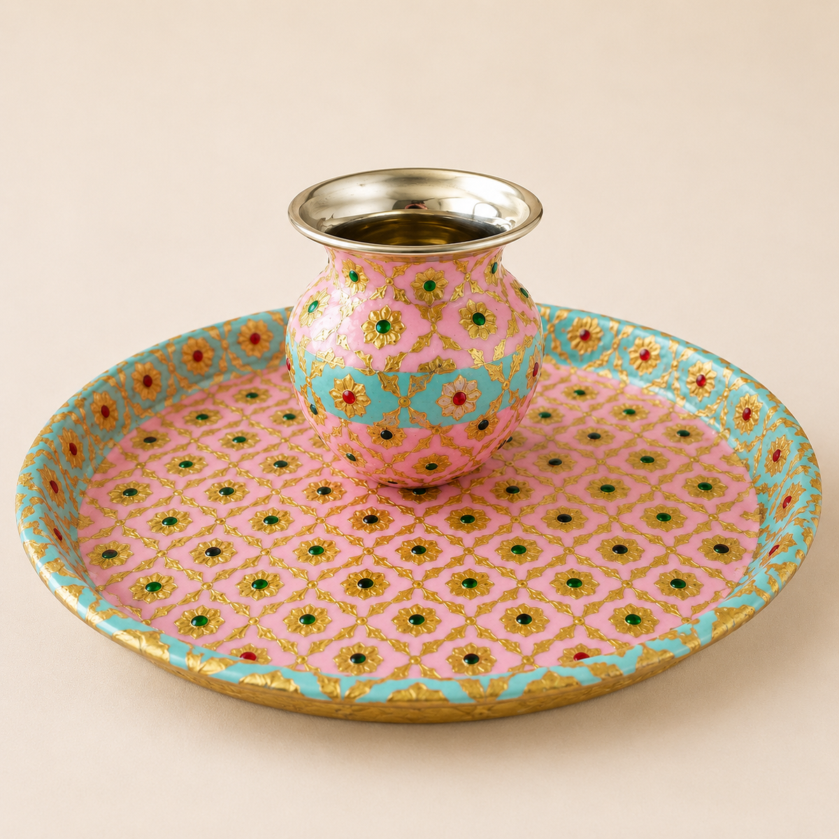 Karwa Chauth Kalash & Thali Set