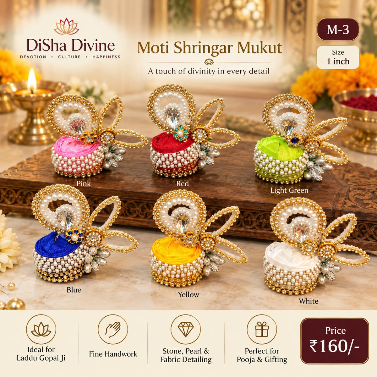 Pearl Shringar Mukut