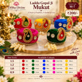 Velvet Paisley Shringar Mukut