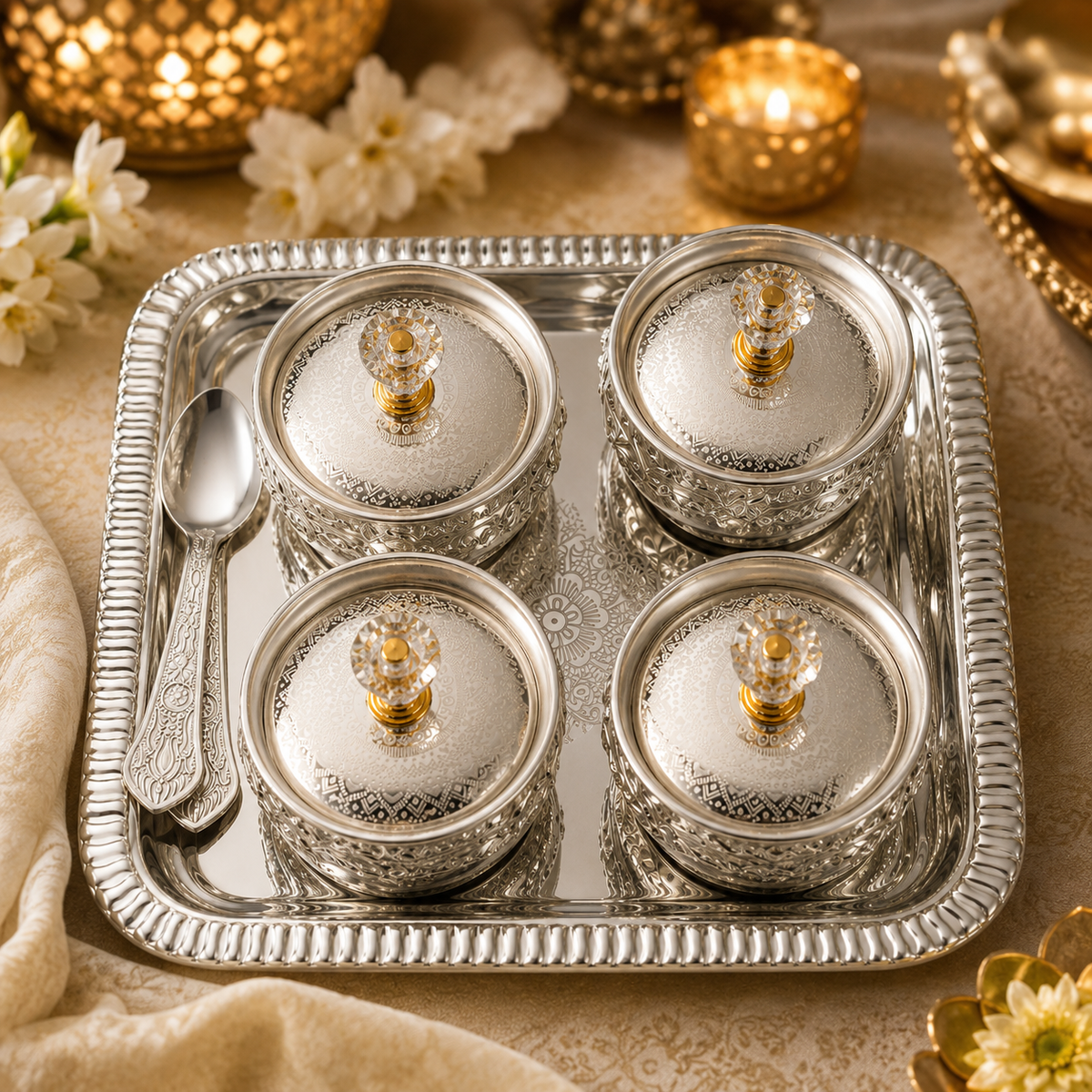 Mukhwas Set – 4 Bowls