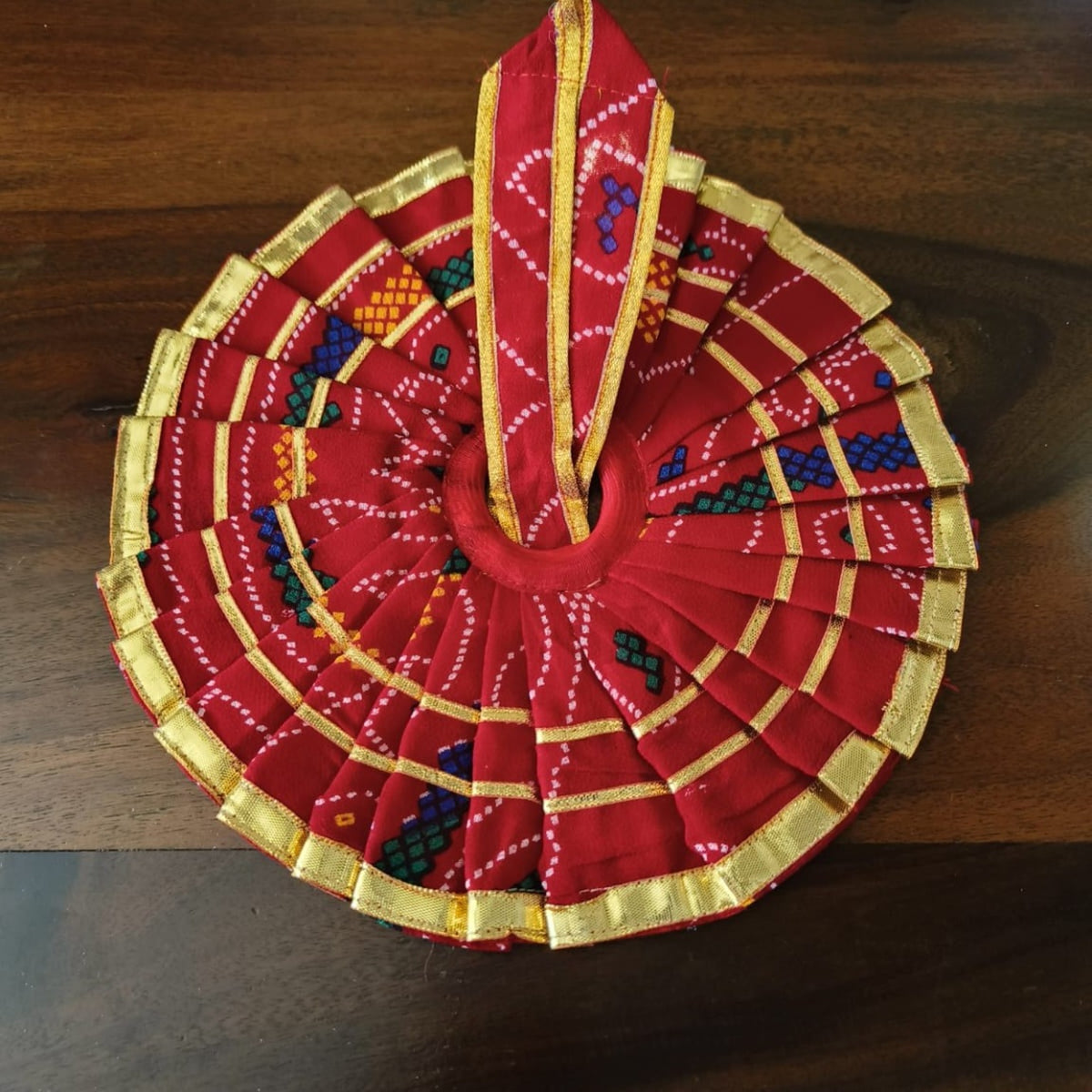 Raas Bandhani Red Poshak