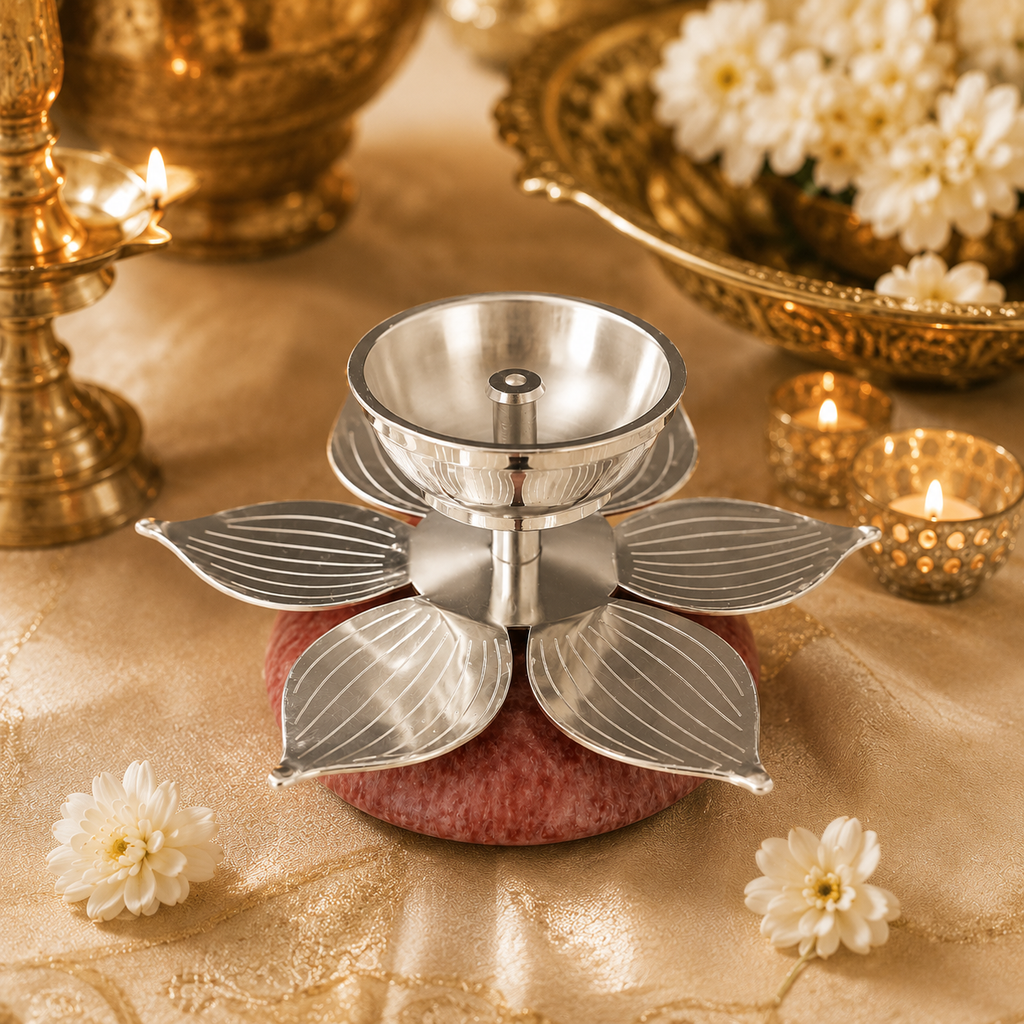 Resin Lotus Diya