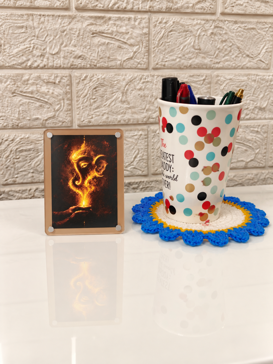 Shri Ganesh Ji – Shubh Labh | Magnetic Frame