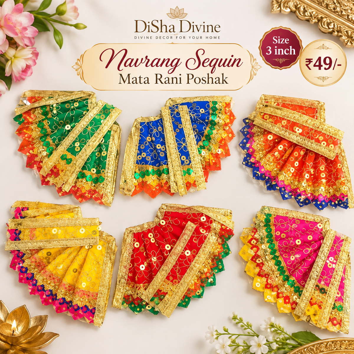 Navrang Sequin Mata Rani Poshak