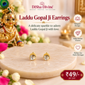 Kanha Kundan Stud Earrings – Laddu Gopal Ji Shringar