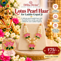 Laddu Gopal Ji Kamal Pushp Pearl Mala