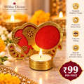 Gaj Shobha – Golden Elephant Decorative Tealight Holder