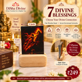 7 Divine Blessings – Wooden Stand with Seven Devotional Artworks