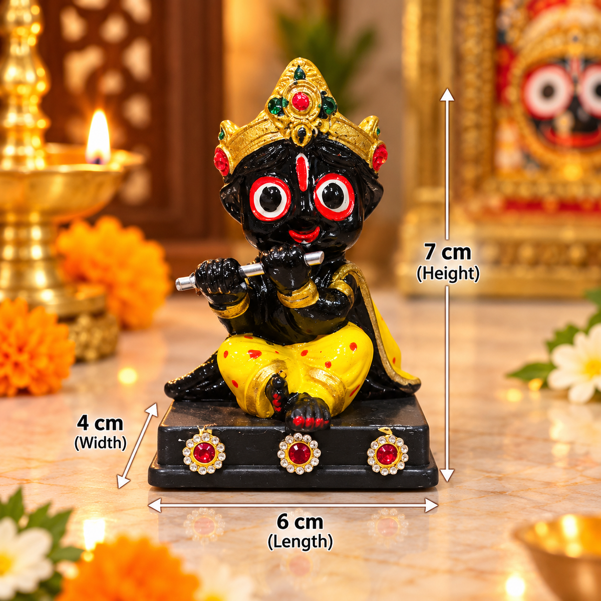 Shri Jagannath Ji – Divine Blessings Car Dashboard Idol
